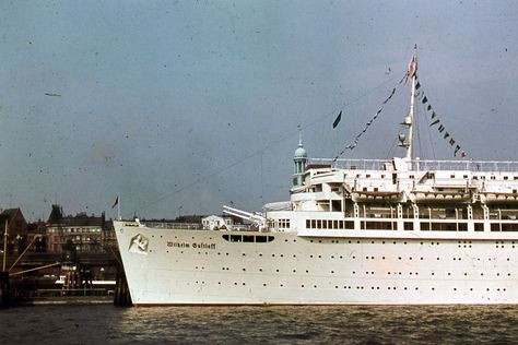 Color Photo of the MV Wilhelm Gustloff Wilhelm Gustloff, Cunard Line, Lost Souls, Color Photo, Cruise Ships, Cargo Liner, Cruise Ship, Sailing Ships, Disneyland