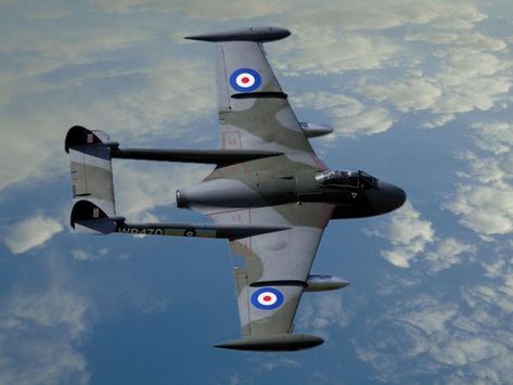 Follow @j-r-macready and get more of the good stuff by joining Tumblr today. Dive in! De Havilland Vampire, Fixed Wing Aircraft, Old Planes, Aircraft Painting, Jet Age, Military Airplane, British Aircraft, Air Plane, Military Jets