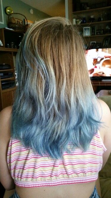 blue and brown ombre on short hair • cremè lightener • ion color brilliance in shark blue Ombre On Short Hair, Blonde Hair With Blue Tips, Faded Blue Hair, Wedding Dresses Classy, Blue Tips Hair, Blonde And Blue Hair, Ion Color Brilliance, Short Hair Blue, Pink Dip Dye