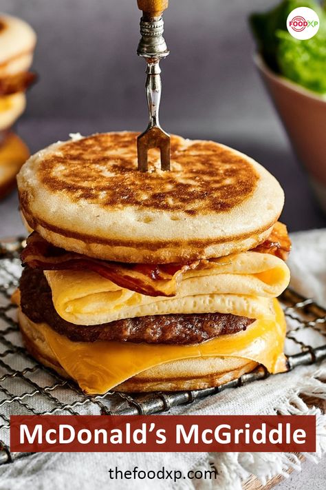 Freezer Mcgriddles, Diy Sausage Mcgriddle, Copycat Mcdonald’s Mcgriddle, Easy Mcgriddle Recipe, Blueberry Mcgriddle, Homemade Mcgriddle Breakfast Sandwiches, Mcdonalds Breakfast Sandwich, Mcdonald’s Sausage Mcgriddle, Homemade Mcgriddle Muffins