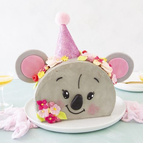 Koala kokostaart met passievruchtvulling | Bakken.nl Koala, Fondant, Baking, Cake