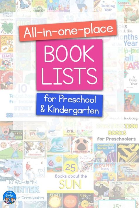 This list of lists includes our favorite children's books by theme and season. Each list includes a description for every title and is organized to help you find that perfect new book. The focus is on the best read aloud books for preschool and kindergarten, but there are also some suggested titles for elementary age kids. Kindergarten Book List, Kindergarten Construction, Best Books For Kindergarteners, List Of Lists, Books For Preschool, Best Books List, Kindergarten Books, Winter Books, Read Aloud Books