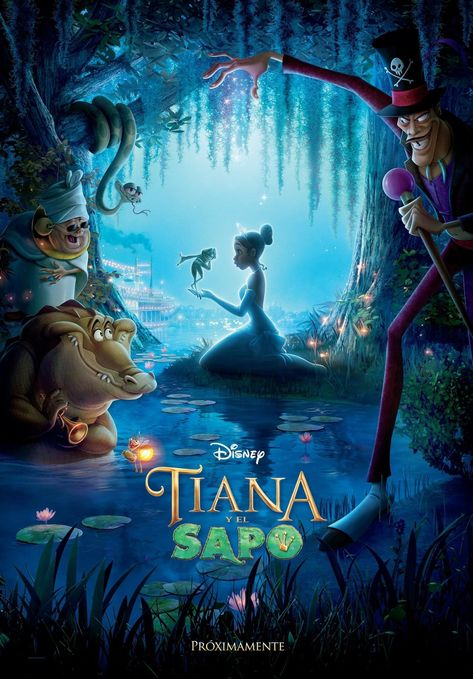 Fondo de pantalla de disney  la princesa y el sapo Princess And The Frog Movie, Frog Poster, Disney Movie Posters, Frog Wallpaper, Disney Princess Movies, Princess Movies, Disney Collage, Disney Posters, Film Disney