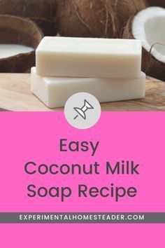 Coconut Soap Recipe, Vanilla Soap Recipe, Easy Goat Milk Soap Recipe, Organic Soap Recipe, Goat Milk Soap Recipe, Bath Skincare, Milk Soap Recipe, Natural Soaps Recipes, Goats Milk Soap Base