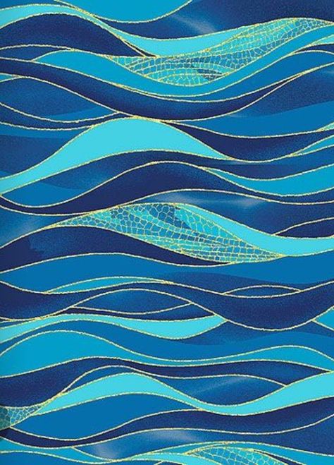 Line Wave Art, Zentangle Waves, Sea Painting Easy, Sea Waves Illustration, Wave Design Pattern, Water Line Art, Ocean Line Art, Stylized Water, Beach Patterns