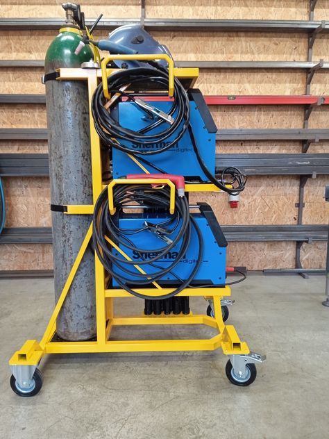 Welding Cart Plans, Welder Cart, Garage Design Interior, Steel Furniture Design, Mechanical Room, Welding Shop, Custom Metal Fabrication, Garage Organization Diy, Welding Cart