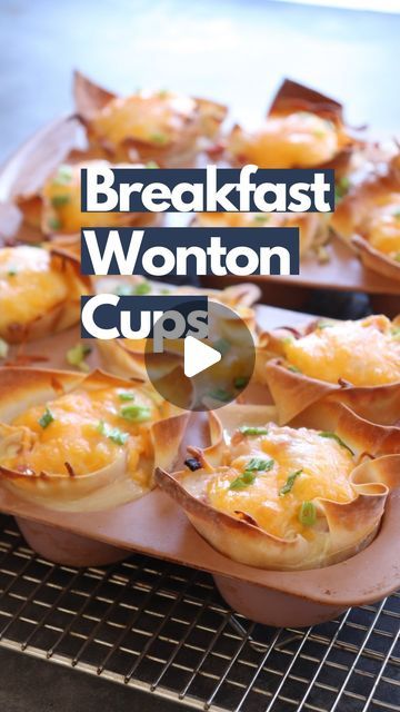 KRISTA POOL | stayfitmom.com on Instagram: "STAY FIT MOM BREAKFAST WONTON CUPS (UPDATED)
MAKES 10 SERVINGS
SERVING SIZE: ✨1 WONTON CUP✨ (not 2! So sorry it says 2 in the video!)
165 CAL
15.3P / 10.6C / 6.6F

Ingredients:
20 wonton wrappers 
10 ounces diced ham
20 tablespoons egg whites 
5 ounces 1/3 less fat cream cheese 
5 ounces reduced fat shredded cheese 
2 green onions, diced

Optional Cream Cheese seasonings:
1/2 teaspoon dill (fresh or dried)
1/2 teaspoon chives (fresh or dried)
1/8 teaspoon onion powder
1/8 teaspoon garlic powder
salt & pepper

1. Preheat the oven to 350 degrees.
2. Spray a muffin pan with non-stick spray. Line each cup with 2 wonton wrappers creating a cup.
3. Mix in cream cheese seasonings if you’d like.
4. Fill each cup with 1 tablespoon of cream cheese, 1 oz. o Egg Cups Breakfast Healthy, Krista Pool, Wonton Wrapper Recipes, Stay Fit Mom, Mom Breakfast, Macro Meal Plan, Nutrition Goals, Egg Cups Breakfast, Wonton Cups