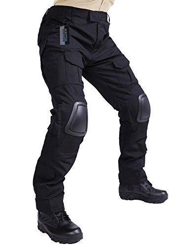 ZAPT Tactical Pants with Knee Pads Airsoft Camping Hiking Hunting BDU Ripstop Combat Pants 13 kinds Army Camo Uniform Military Trousers (Black, XXL40). For product & price info go to:  https://all4hiking.com/products/zapt-tactical-pants-with-knee-pads-airsoft-camping-hiking-hunting-bdu-ripstop-combat-pants-13-kinds-army-camo-uniform-military-trousers-black-xxl40/ Black Tactical Pants, Pants With Knee Pads, Uniform Trousers, Batman Game, Ninja Gear, Special Forces Gear, Masc Outfits, Combat Pants, Combat Trousers