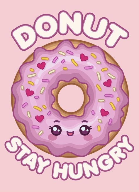 Donut Design Graphics, Anaya Drawing, Doughnut Sticker, Donuts Design, Donut Background, Cute Doughnut, Candy Store Design, Baking Wallpaper, Donut Quotes