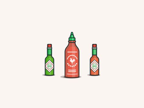 Hot Sauces Sriracha Drawing, Sriracha Bottle, Siracha Sauce, Cooking Icon, Stick Tattoo, Mexican Art Tattoos, Bottle Drawing, Mexican Culture Art, Bottle Tattoo