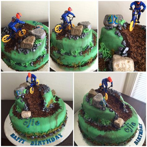 Mountain biking birthday cake Biking Cake, Landscape Cake, Mountain Bike Cake, Birthday Cake For Men, Bicycle Cake, Bike Cake, Cake For Men, Cake Design For Men, Bike Party