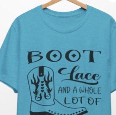 Aly on Instagram: "New in stock! Cute t shirt in many colors with a pair of boots and the slogan “boots, lace, and a whole lot of Grace” great gift for the cowgirl in your life or match with all of your friends! Check out my Etsy and buy one today!" Cute Tshirts, Lace Boots, Great Gifts, Boots, Lace, T Shirt, Gifts, Color, Instagram