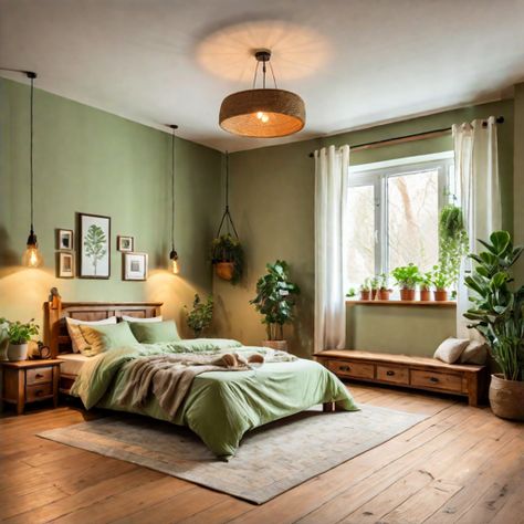 See what I created with Hotpot.ai: a small cozy hobbit-style bedroom. warm wood-toned floor. neutral colour walls. light green bedspread. a few small plants. Green Bedspread, Hobbit Style, Style Bedroom, Small Plants, Bedroom Inspo, Minimalist Bedroom, Interior Design Styles, Small Bedroom, Wall Colors