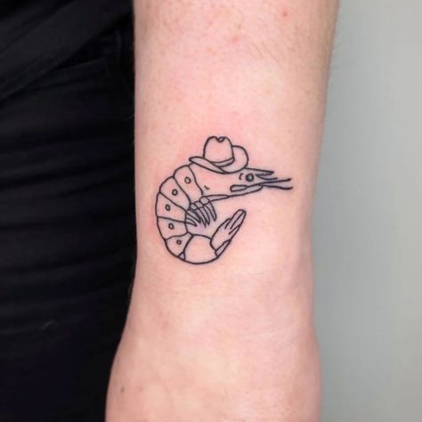 Shrimp Tattoo, Funny Small Tattoos, Americana Tattoo, Crab Tattoo, Abstract Tattoo Designs, Bestie Tattoo, Henna Tattoo Hand, Coffee Tattoos, Next Tattoo