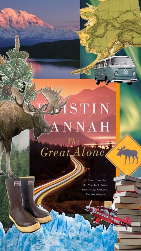 #thegreatalone #kristinhannah The Great Alone Kristin Hannah, Hannah Aesthetic, The Great Alone, Book Journal Ideas, Kristin Hannah, I Hate It Here, Okay Okay, My Bookshelf, Secret Gardens