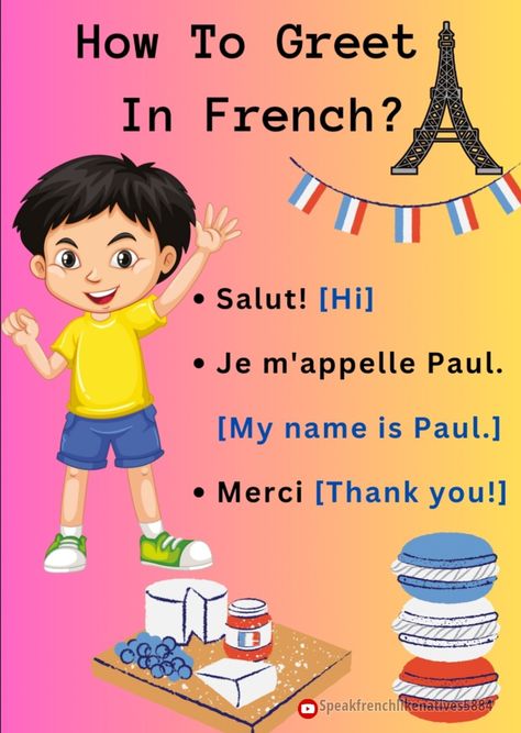 Greetings In French, French Greetings, Kids Worksheets, Worksheets For Kids, Quick Saves