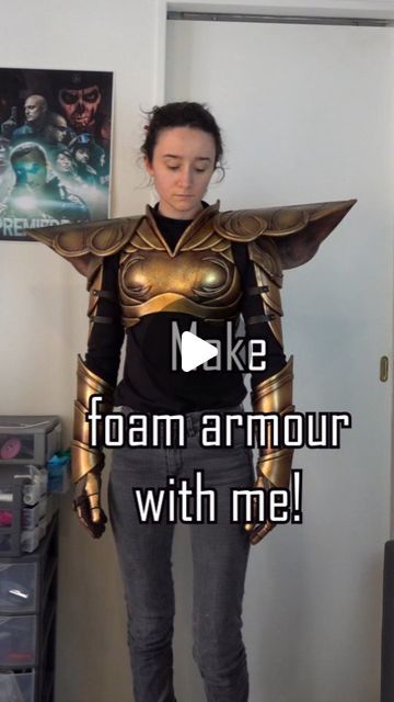 Clémentine "Clem" Gelly on Instagram: "This account was originally created to showcase foam armour and now I haven't done any for over a year... Made for the release of 9 Years of Shadows last year!

#costume #cosplay #foam #diy #armor" Diy Armor, Cosplay Foam, Eva Foam Armor, Foam Costume, Foam Diy, Foam Armor, Unique Masks, Unique Costumes, Foam Sheets