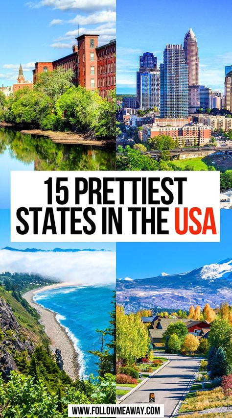 15 Prettiest States in The USA Best States To Visit In The Us, Top Vacation Destinations U.s. States, Best Cities To Visit In Usa, Cool Places To Visit In The Us, Places To Visit In The Us, Places To Travel In The Us, Us Vacation Destinations, Usa Vacation Destinations, States To Visit