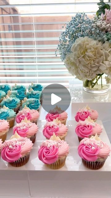 Gender Reveal Treats Sweets, Gender Reveal Dessert Table, Gender Reveal Dessert, Gender Reveal Cupcakes, New Trend, Reveal Parties, Gender Reveal Party, Dallas Texas, Newest Trends