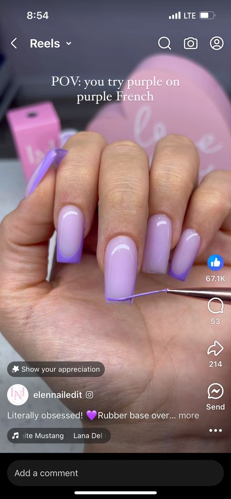 Lovely Lavender, You Tried, Nail Inspo, Lavender, Nails