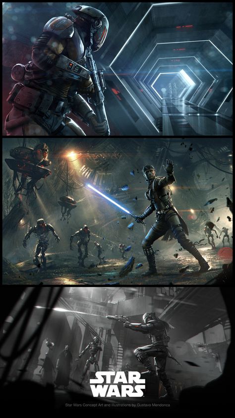 Check out Star Wars concept art and illustrations by Gustavo Mendonca! http://goo.gl/dC3G1m Star Wars 1313, Star Wars The Old Republic, Mara Jade, Star Wars The Old, Jedi Sith, Old Republic, Concept Art World, Star Wars Jokes, Star Wars Concept Art