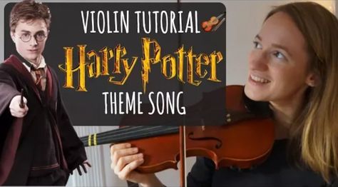 Violin Songs For Beginners, Easy Violin Songs, Harry Potter Theme Song, Violin Music Songs, Violin Tutorial, Easy Violin Sheet Music, Free Violin Sheet Music, Music Violin, Violin Songs