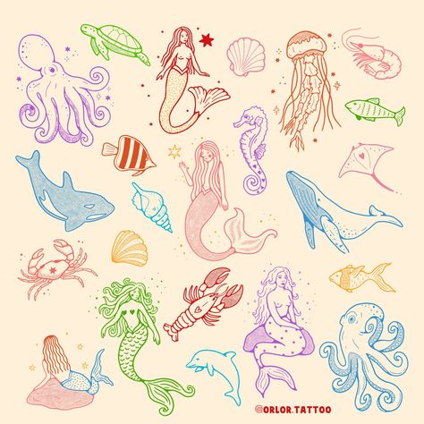 🧜‍♀️ ocean flash!🧜‍♀️ I’ve updated my ocean flash sheet with some shading and just tweaked a few pieces. and added colour options too ofc! swipe along for black ink options I’d love to do some of these on a bigger scale too! 🥹 my upcoming availability is always saved to my highlights. please message me or use my booking form to book in :) handpoke tattoos at @harmlesstattoo Braintree, Essex we are a one hour direct train from London Liverpool Street station 🚂 #handpoke #stickandpoke #sti... Stick N Poke, Flash Sheet, Female Tattoo Artists, Liverpool Street, Hand Poke, Stick And Poke, Fine Line Tattoos, Tattoo Flash, Fairy Art