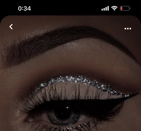 Silver And Black Makeup, Silver Eyeliner Makeup, Black And Silver Makeup, Silver Liner, Homecoming 2024, Silver Eyeliner, 16 Candles, Silver Makeup, Black Makeup