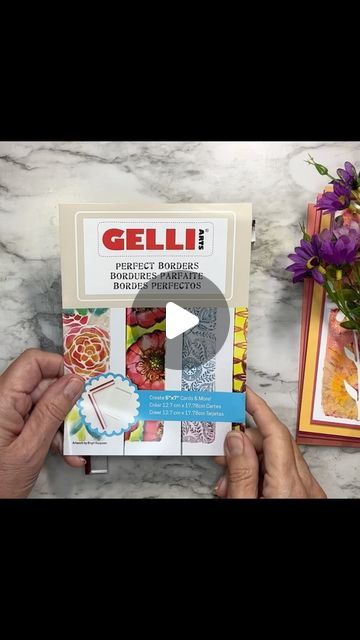 Annette Green on Instagram: "New video is up! More fun gel printing with the Perfect Borders kit from @gelliarts today, making five simple and pretty cards. Check my channel for the full process. (Link in profile) #gelliarts #gelprinting #cardmakers" Geli Print, Gel Prints, Annette Green, Mono Printing, Gelli Printing Art, Gelli Plate Art, Gel Printing, Gel Plate, Gelli Plate Printing