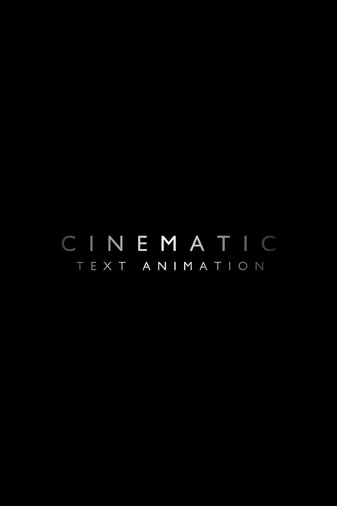 Cinematic Logo Design, Cinematic Graphic Design, Simple Text Animation, Cinematic Typography, Learn Video Editing, Cinematic Logo, Title Animation, Movie Production, Film Logo