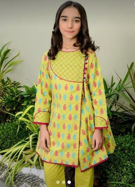 Girls Dresses Sewing, Baby Girls Dress, Kids Frocks Design, Pakistani Fashion Casual, Kids Dress Wear