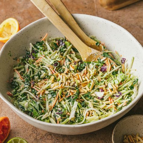 Tangy Citrus Slaw (Gluten Free, Low Carb) Citrus Slaw, Almond Flour Biscuits, Coleslaw Dressing, Keto Biscuits, Broccoli Slaw, Orange Rind, Slaw Recipes, Coleslaw Mix, Coleslaw