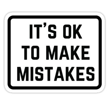 https://www.redbubble.com/people/ideasforartists/works/25857620-its-ok-to-make-mistakes?asc=u #sticker Its Ok To Make Mistakes, Sticker Design Inspiration, Iphone Cases Quotes, Black And White Stickers, Phone Case Quotes, Quotes Wisdom, Tumblr Stickers, Motivational Sticker, Poster Illustration