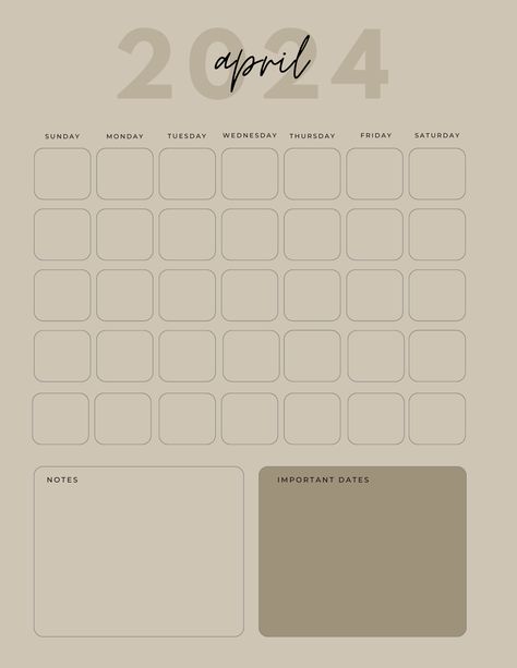 monthly planner | april 2024 #plannerdigital Cute Beige Aesthetic, Aesthetic Monthly Planner, Printable Meal Planner Monthly, Timetable Planner, Study Planner Printable Free, Free Printable Monthly Planner, October Planner, Planners For College Students, Timetable Template