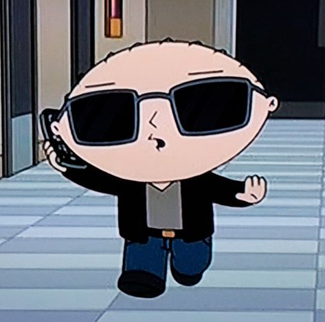 Stewie sunglasses (Family Guy) Stewie Family Guy Wallpaper, Cartoon Profile Pics Family Guy, Stewie Griffin Aesthetic, Stewie Griffin Pfp, Family Guy Wallpaper Aesthetic, Stewie Griffin Wallpapers Aesthetic, Family Guy Aesthetic, Family Guy Icons, Characters With Sunglasses