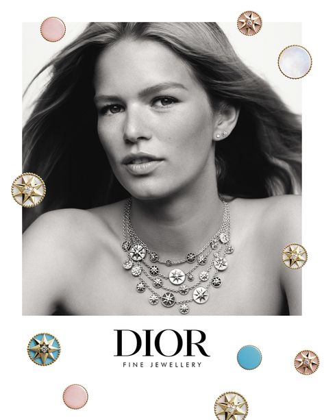 CHRISTIAN DIOR LA ROSE DES VENTS AD CAMPAIGN1 Victoire De Castellane, Dior Necklace, Dior Jewelry, Jewelry Ads, Dior Fashion, Precious Jewels, Bib Necklaces, Beauty Awards, Fine Jewels