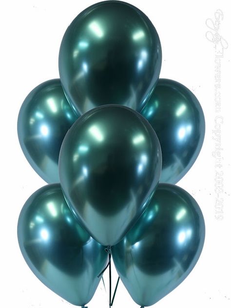 Green Balloons Aesthetic, Dark Green Balloons, Balloons Aesthetic, Green Balloons, Chrome Green, Green Balloon, Birthday Blessings, Dark Green, Palace