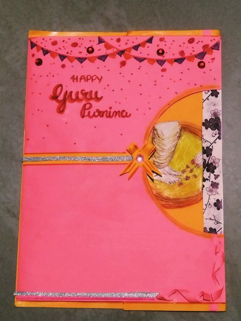 Gurupurnima Greeting Cards Handmade, Guru Purnima Card Making For Teacher, Guru Purnima Greeting Card Ideas, Guru Purnima Card, Guru Purnima Greetings, Guru Purnima, Small Canvas Art, Small Canvas, Creative Cards