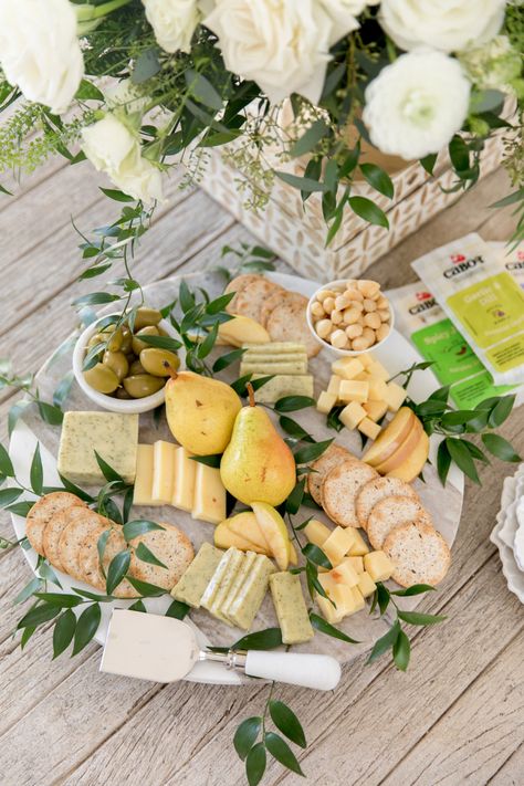 Pear Charcuterie Board, Pear Themed Wedding, Lemon Themed Charcuterie Board, Buratta Board, Pear Themed Party, Baptism Charcuterie Board, Baby Shower Cheese Board, Bee Charcuterie Board, Charcuterie Foods