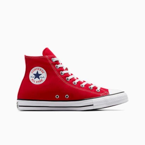 These Shoes Have Barely Been Worn And Are Practically Brand New!! They’re Comfortable And Stylish! I Love Them And I Know You Will Too. Red Chucks, Custom Chuck Taylors, Red High Tops, Blue Converse, Basket Noir, Converse Shop, Red Converse, Basket Vintage, All Stars Converse