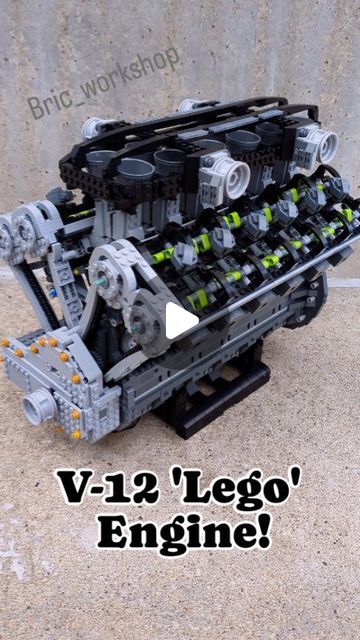 🍁Owen, The Canadian AFOB🍁 on Instagram: "V12 Lego style engine !  This awesome set designed by @ronaldtewes is produced by @enginediy . Although not made from official bricks their parts are still high quality and 100% compatible with regular Lego! This kit and many more just like it can be purchased by  clicking the link in my bio, or drop a comment asking for the link and I'll DM it to you :)  This particular kit comes with over 3600 pieces and perfectly replicates many of the details of the real life engine it is based off of, how many similarities did you notice? It also comes with a motor and battery box (you'll need to provide 6 AA batteries). However in the video I opted to use a @buwizzbrick 2.0 hub as it is rechargeable and I can then operate it from my phone. It works just fine Lego Motor Ideas, Lego Engine, Amazing Lego Creations, Lego Creations, My Phone, Aa Batteries, Set Design, How Many, Real Life