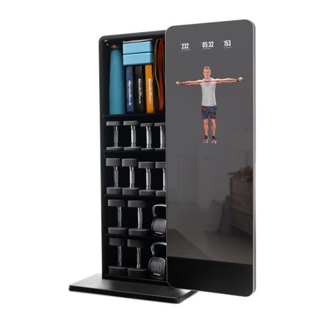 Garage Dojo, Best Home Workout Equipment, Series Wallpaper, Gym Mirrors, Best Home Gym Equipment, Freestanding Storage, Smart Mirror, Dream List, Fitness Accessories