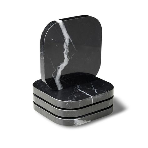 PRICES MAY VARY. 【Real Marble Design:】 PHINILUX's marble coasters are masterfully crafted from real, durable marble stone, promising a touch of natural elegance on your table. 【Set of 4 Coasters: 】This coaster set includes four intricately designed coasters, perfect for entertaining guests or for daily use with your favorite coffee or drinks. 【Versatile Use: 】Whether it's for a cup of coffee, a refreshing drink, or a delicate wine glass, these stone coasters offer a versatile solution for protec Marble Products, Drinks Coffee, Bar Coasters, Office Inspo, Entertainment Bar, Marble Coasters, Modern Bar, Stone Coasters, Marble Stone