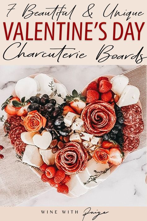 Charcuterie Board Heart Shaped, Valentine’s Charcuterie, Heart Shape Charcuterie Board, Valentines Day Boards, Valentine's Charcuterie Board, Heart Shaped Charcuterie Board, Valentine Charcuterie Board Ideas, Valentines Cheese Board, Valentine’s Day Charcuterie Board