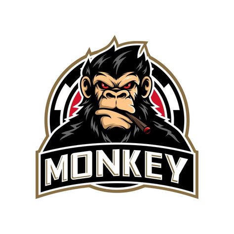 Monkey Logo Design, Cool Monkey, Monkey Games, Monkey Illustration, Monkey Logo, Monkey Girl, Breakup Picture, Monkey Design, Football Logo