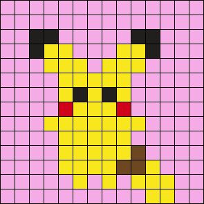 Really Weird Tiny Pikachu Perler Bead Pattern | Bead Sprites | Characters Fuse Bead Patterns Perler Pikachu, Pikachu Perler Bead Pattern, Pixel Beads, Kandi Ideas, Fuse Bead Patterns, Pattern Maker, Kandi Patterns, Bead Sprite, Bead Projects