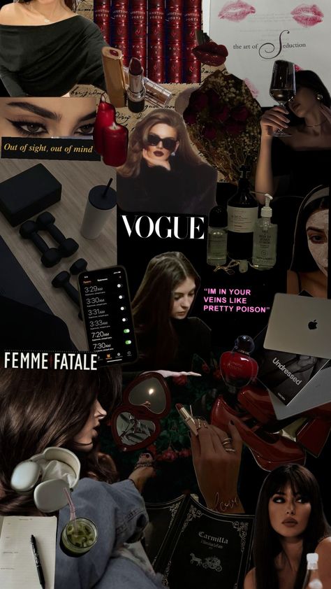 dark feminine clean it girl aesthetic #dark #darkaesthetic #darkfeminine #cleangirl #cleangirlaesthetic #itgirl #itgirlaesthetic #selfcareaesthetic #aesthetic #vibes Dark Delicate Aesthetic, Style Inspiration Dark Feminine, Dark Feminine Aesthetic Vibe, Dark Clean Girl Aesthetic, Dark Girly Aesthetic, Dark Feminine Vibes, Girl Aesthetic Dark, Feminist Aesthetic, It Girl Aesthetic