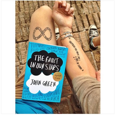 Mother/Son tattoos from The Fault In Our Stars. Our favorite lines inked in different ways from Laura Hollingsworth at Blue Rose Tattoo in Huntsville, AL #TFios #TFiosTattoo Tfios Tattoos, The Fault In Our Stars Tattoo, Laura Hollingsworth, Son Tattoos, Mother Son Tattoos, Stars Tattoo, John Green Books, Blue Rose Tattoos, Tattoo For Son