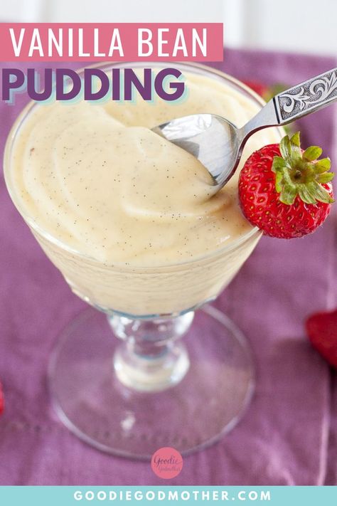 Vanilla bean pudding is a classic, beloved dessert you can whip up with just a few simple ingredients. Substitutions for vanilla beans included in recipe. Easy Pudding Recipe, Vanilla Bean Recipes, Easy Pudding, Make Macarons, Fruit Topping, Christmas Sweet Treats, Trifle Pudding, Cupcakes Easy, How To Make Macarons