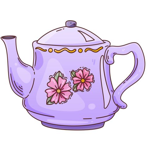 Tea Set Flowers Clipart Tea Pot Clipart, Teapot Clipart, Tea Clipart, Tea Tag, Flowers Clipart, Tea Cosy, Class Ideas, The Tea, Art Class